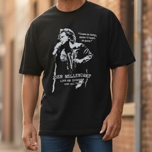 John Mellencamp (XL) "Live and In Person" 2023 Tour T-shirt Black Unisex Toronto
